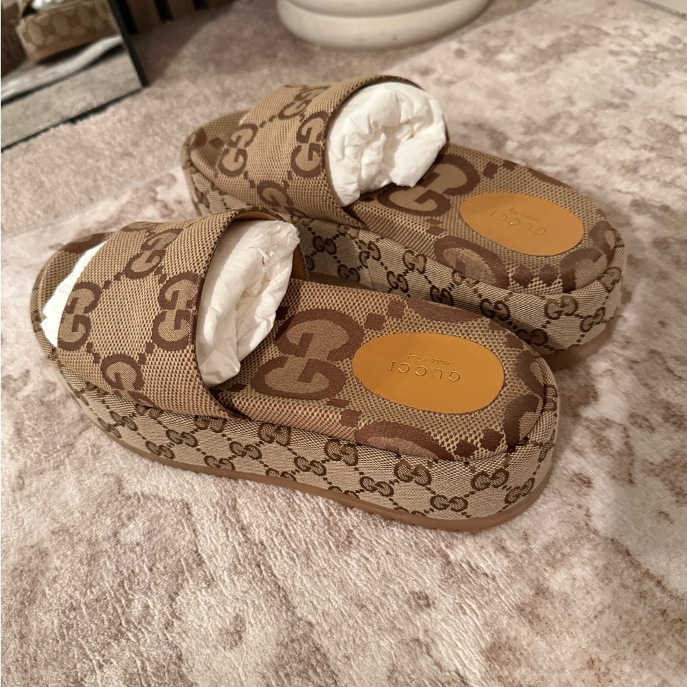 Gucci Platform Slides